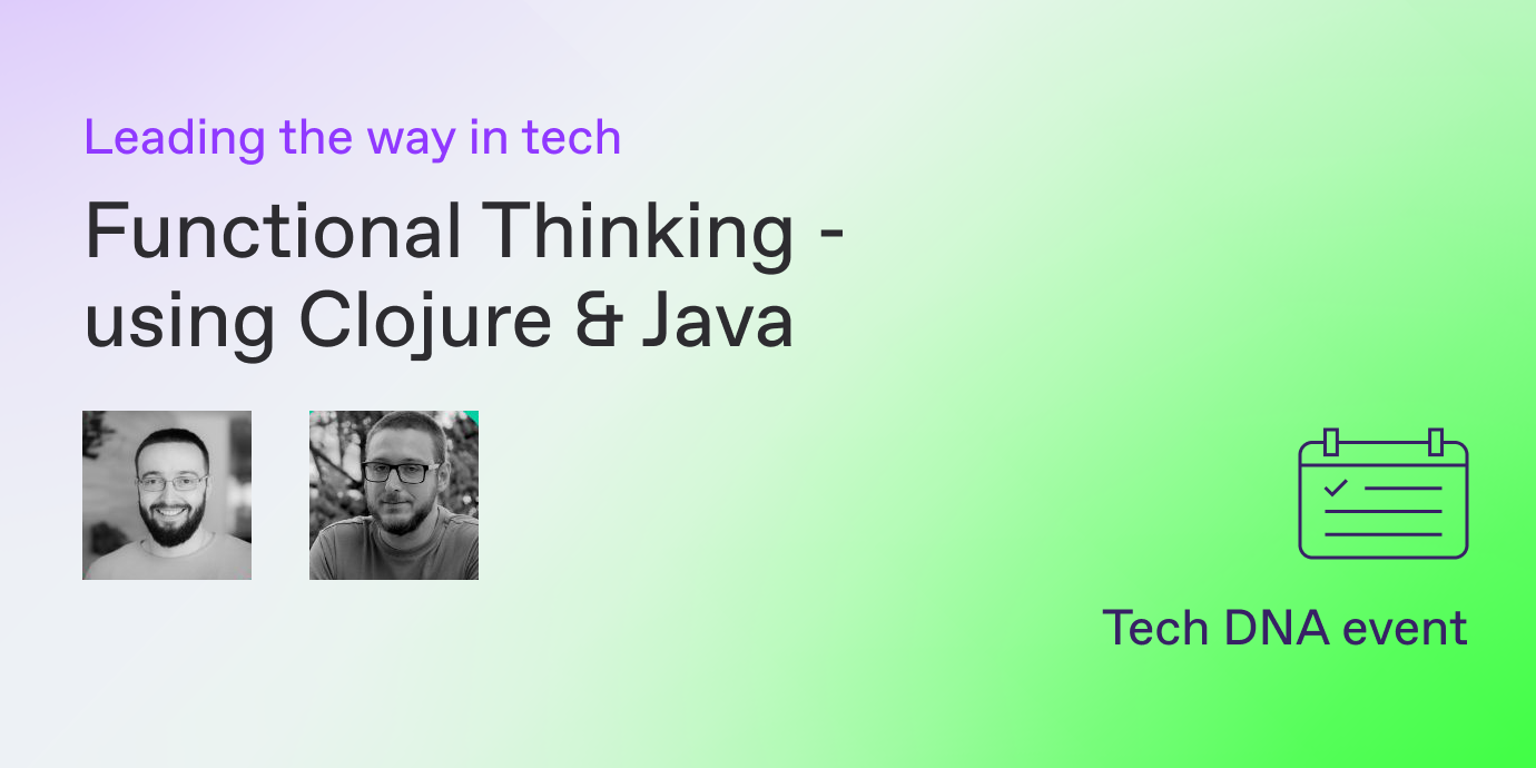 Event: Functional Thinking - using Clojure & Java