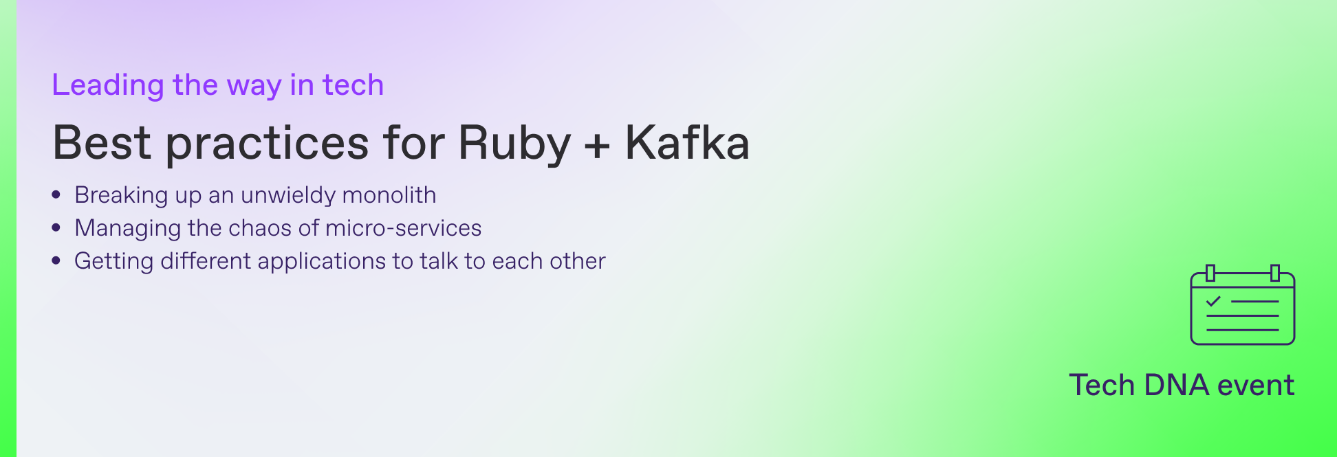 Best practices for Ruby + Kafka